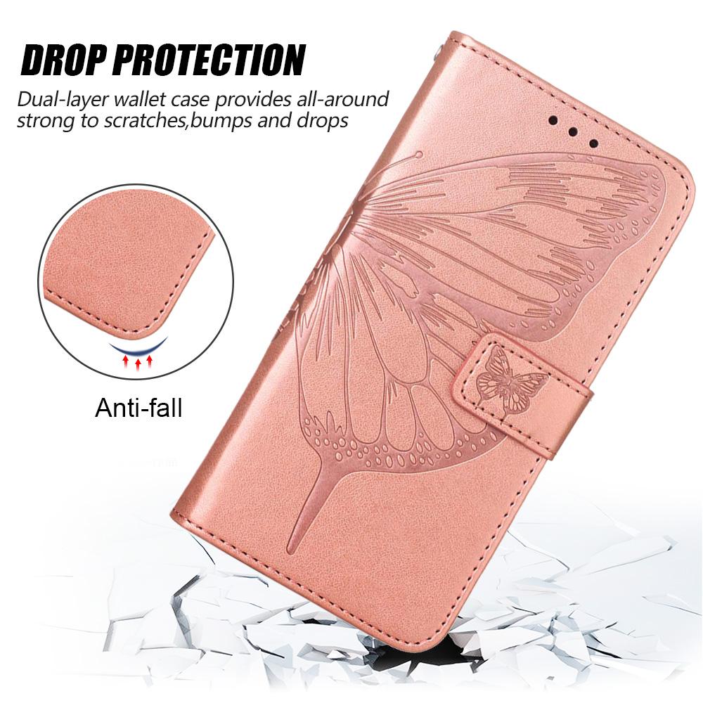 Wallet Bags Butterfly Flip Cover Flower Magnetic Leather Phone Case For Motorola Moto G77 G67 G57 G17 G06 G86 G15 Power G56 G05