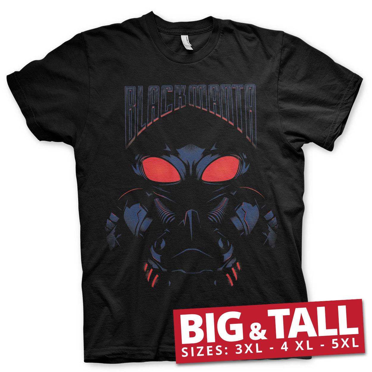 Officially Licensed Aquaman Black Manta Large Tall 3XL4XL5XL Mens T-Shirt S