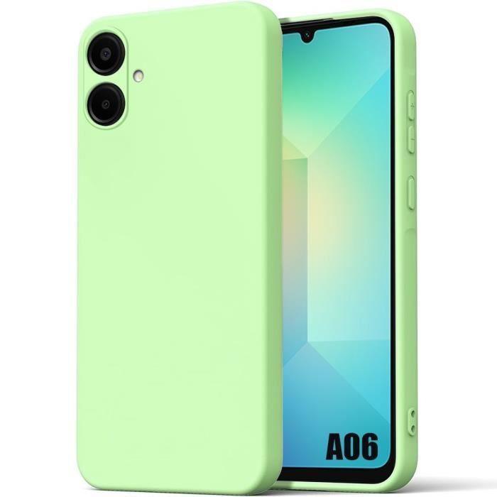 Coque de protection - BOOLING - Samsung Galaxy A06 - Silicone Liquide - Slim - Vert