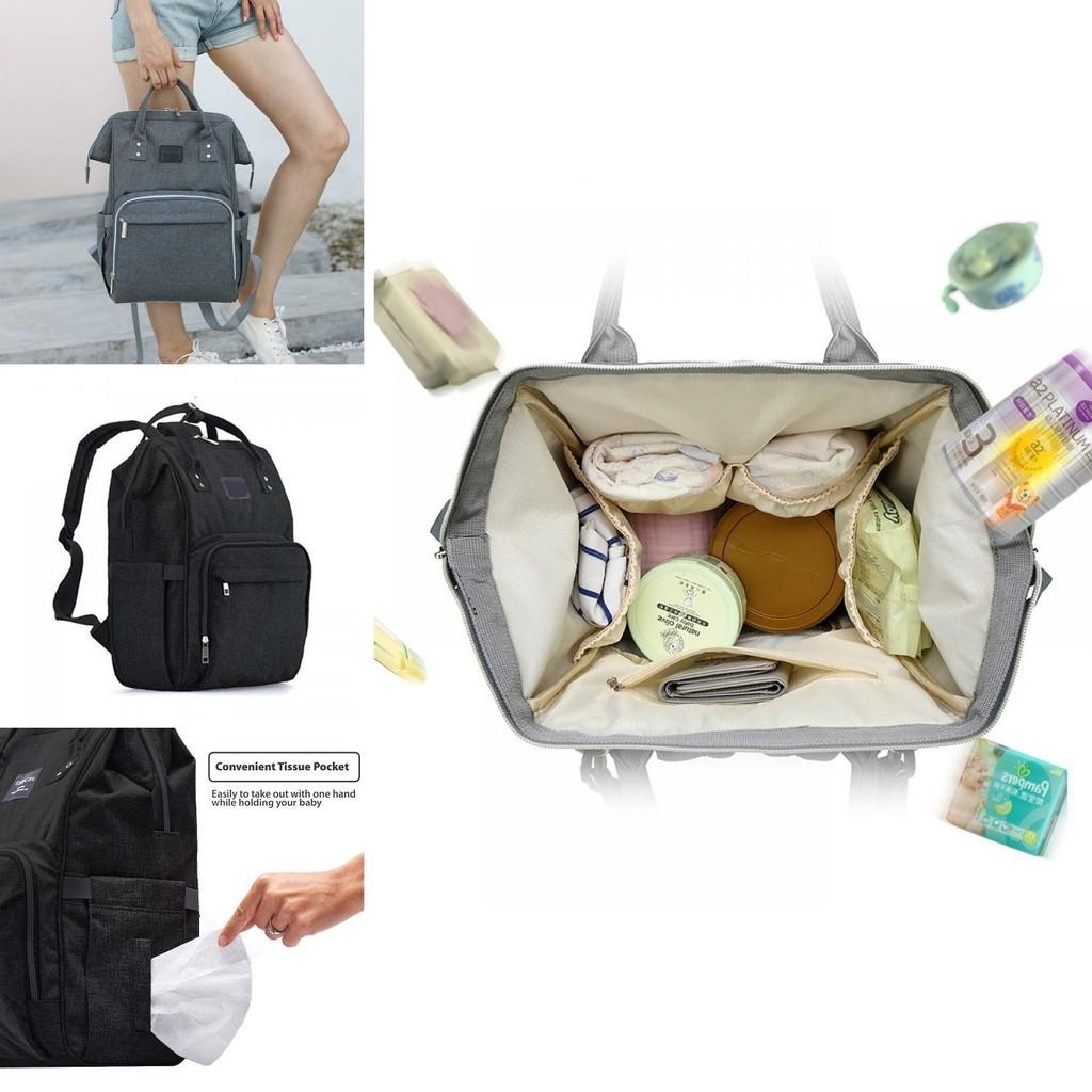 Zaino Borsa Pannolini Multifunzionale Per Neonato Maternità Pannolini Con Grande Capacità Impermeabile