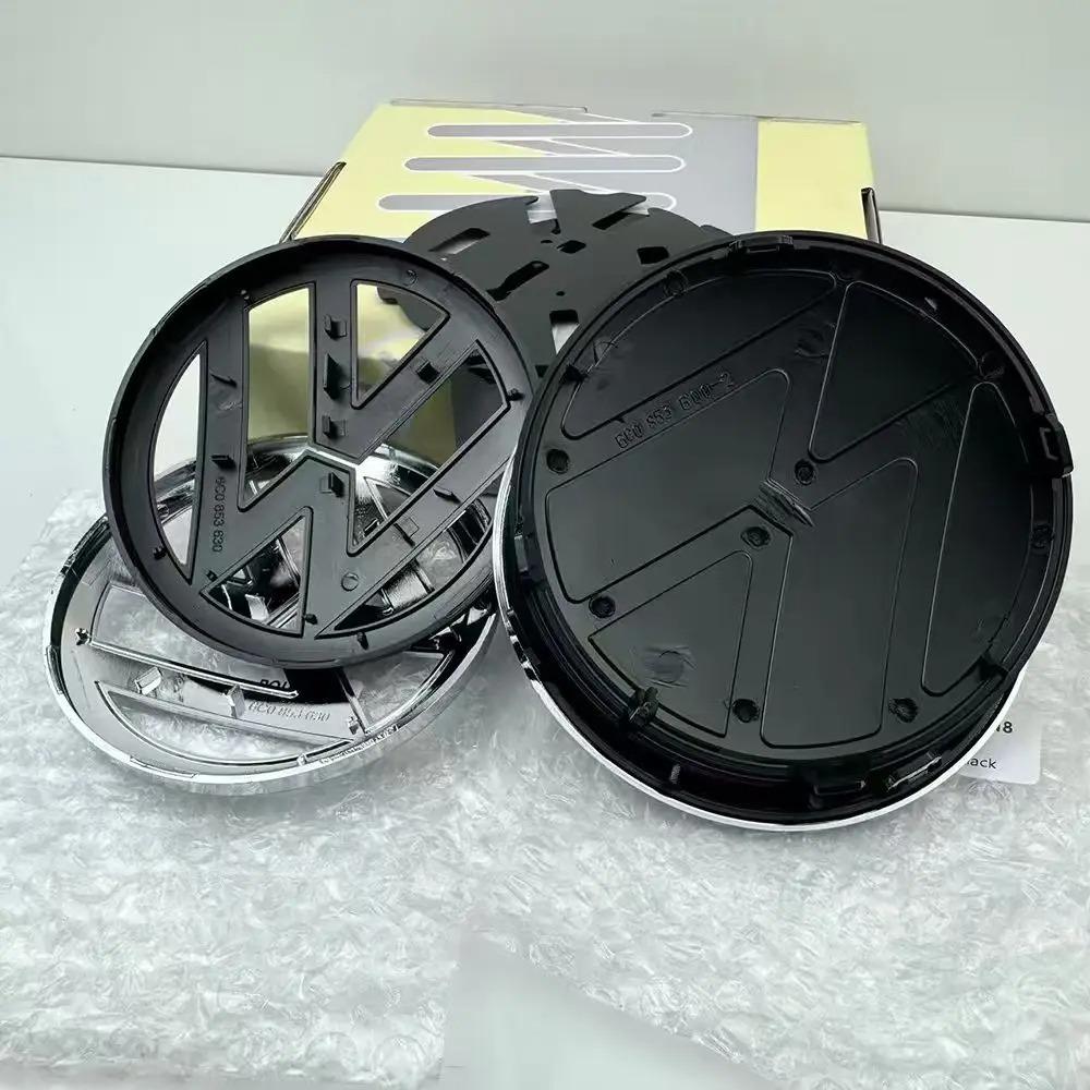 2Pcs VW 6C0 853 600 Front Grill Badge Rear Trunk Lid Emblem Logo Decorative For Polo 6 6C 2014-2018 Auto Replacement Accessories zw8