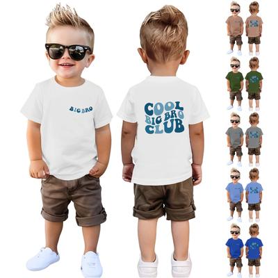 Toddler Girl Boy T-Shirts Kids Top Boys And Girls Printed Short Sleeved T-shirt 1-12Y