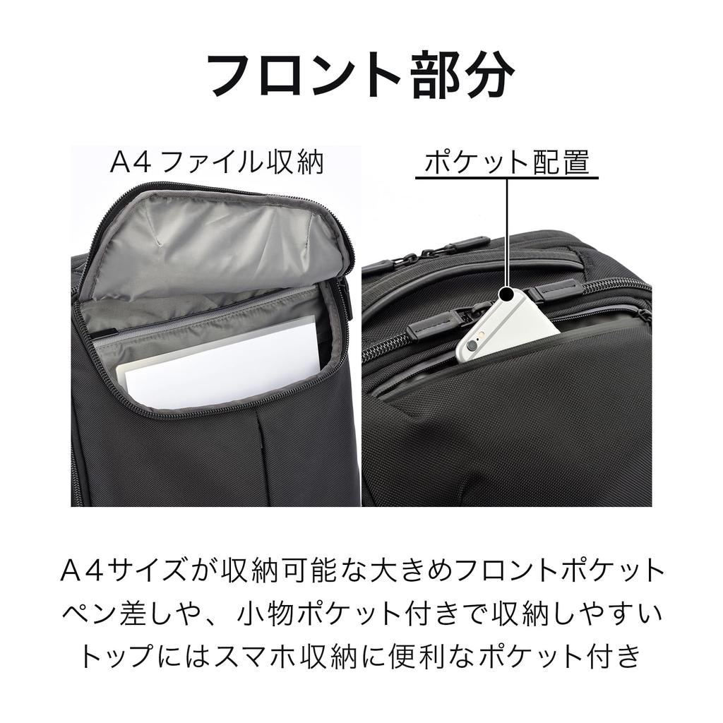 Ace Gene Dual Pose LTD Business Backpack, A4 Size, 15.6-inch PC Storage, 23L, No. 17882