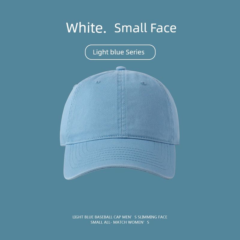 

Light Blue Hat Women s Summer Japanese Letters All-Matching Peaked Cap Sunshade Soft Top Baseball Cap Light blue light panel Adjustable