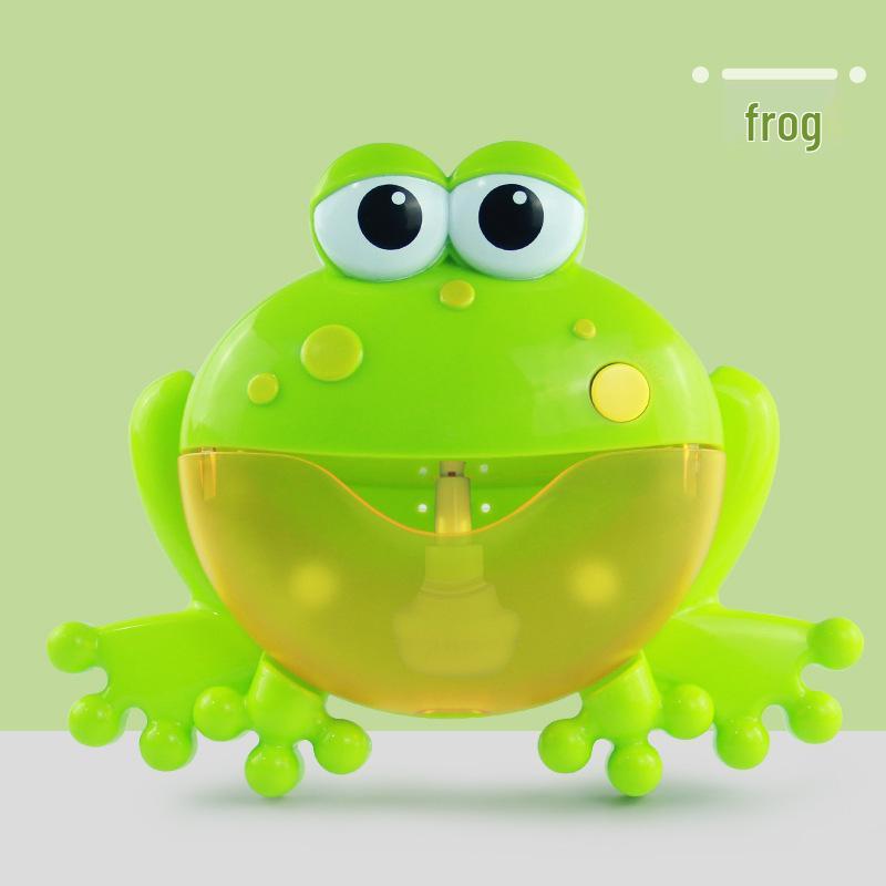 Crab & Frog Bubble Machine: Musical Bath Toy for Kids - Douyin Electric Bubble Maker