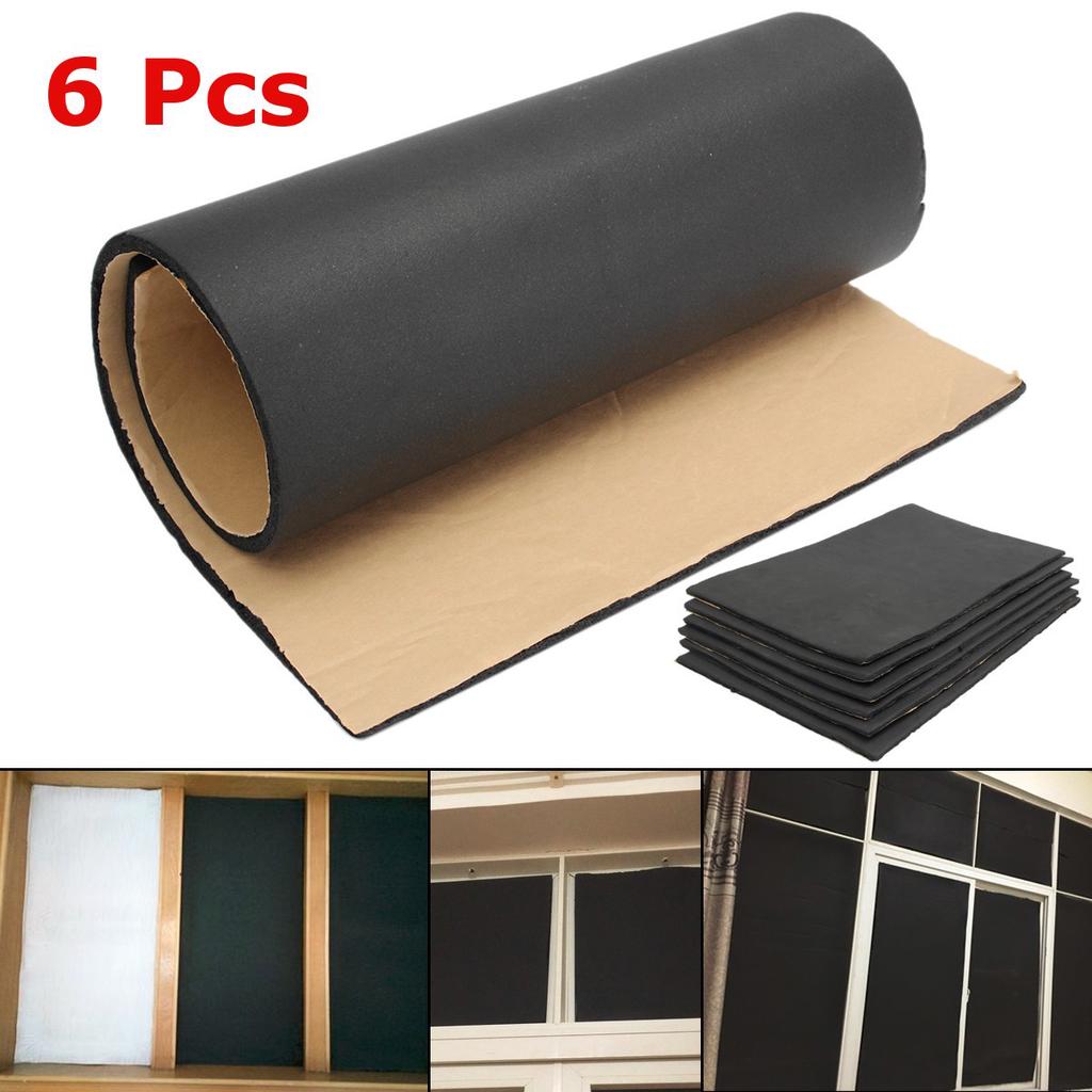 SUNDELY Sound Proofing Deadening Vehicle Insulation Closed Cell Foam Sheet with Adhesive Backing 50cm X 30cm 6 Pieces SUNDELY Sound Proofing Deadening Vehicle Insulation Closed Cell Foam Sheet with Adhesive Backing 50cm X 30cm 6 Pieces