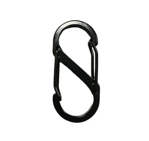 Aluminum Alloy Figure-8 Carabiner Keychain & Backpack Hook