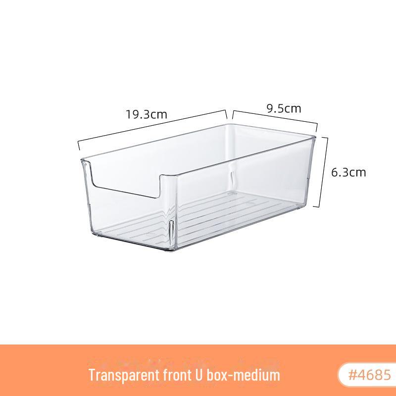 Transparent Acrylic Desktop Storage Box: Rectangular Mirror Cabinet for Cosmetics, Stationery, or Kitchen Essentials