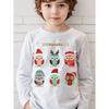 Spring and Autumn Round Neck 3D Christmas Theme Printed Top Fashionable Casual Long Sleeved Children's Boy T-shirts