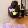 5Pcs Sets Children Hair Accessories Fashion Flower Love Hair Clips Sweet Small Bow Hair Comb Hairpin For Baby Barrettes Headwear