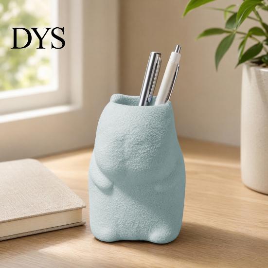 Colorful Desktop Pen Holder Standing Capybara Holder, Cute Animal Desk Organizer for Pens Makeup Office Accessory Brushes, Large Capacity Pencil Stand