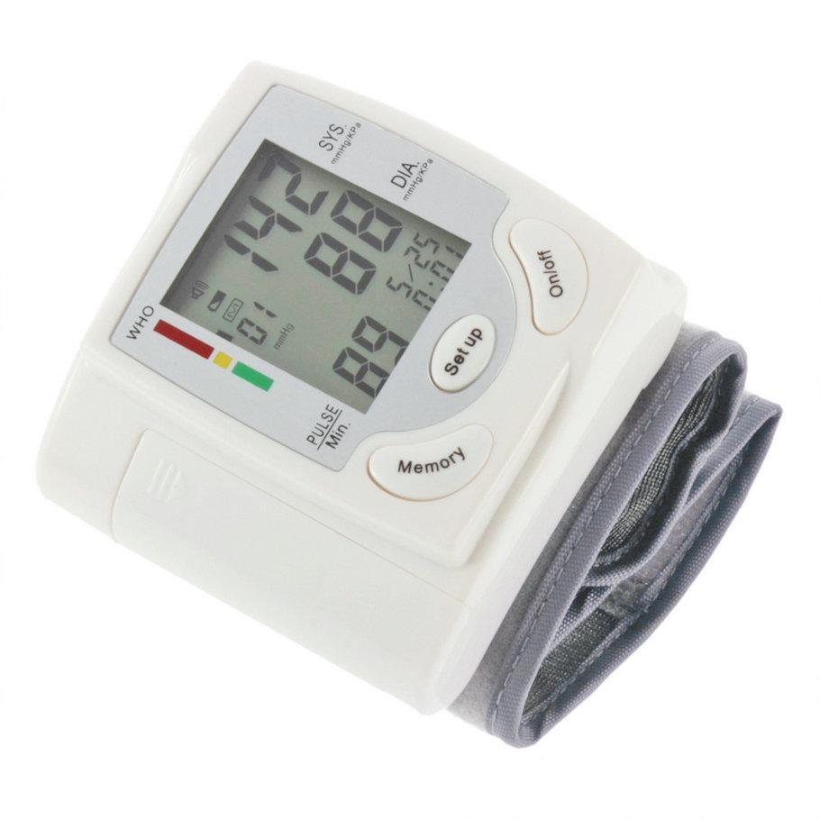 Automatic Digital Wrist Blood Pressure Monitor Measure Heart Rate Pulse Meter