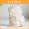 Natural Water Crystal Owl Ornament Feng Shui Decor For Living Room