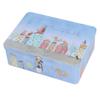 Tinplate Empty Tins Metal Vintage Sundries Storage Box with Lock Lid Cartoon Kids Gift L