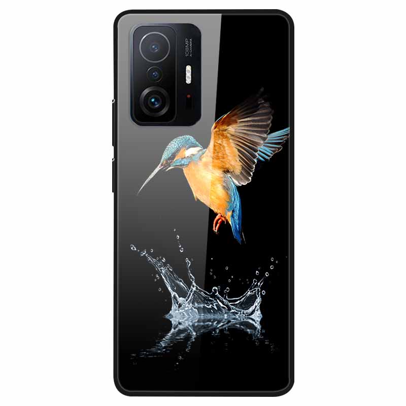 Luxury Case for Xiaomi Mi 11T Pro Cover Tempered Glass Cover for Xiaomi 11T 11 T Pro Phone Case for Xiaomi 11TPro Fundas 2021