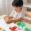 1/2 Sets Pull String 3D Geometry Learning Book with 12 Solids DIY 3D Geometry Model Kit with Braided Rope Volume Surface Area Formulas Teaching Toy