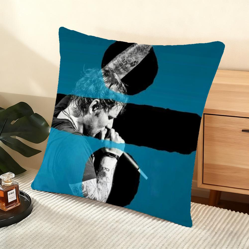 Ed Singer S-Sheeran Cushion Cover Soft Short Plush Pillow Cover Smooth Cozy Texture Aesthetic Cushion Case Home Decor