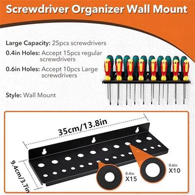 ABMH-Wall Mount Hand Tool Holder Rail Rack Garage Workshop Hardware Tool Hanger