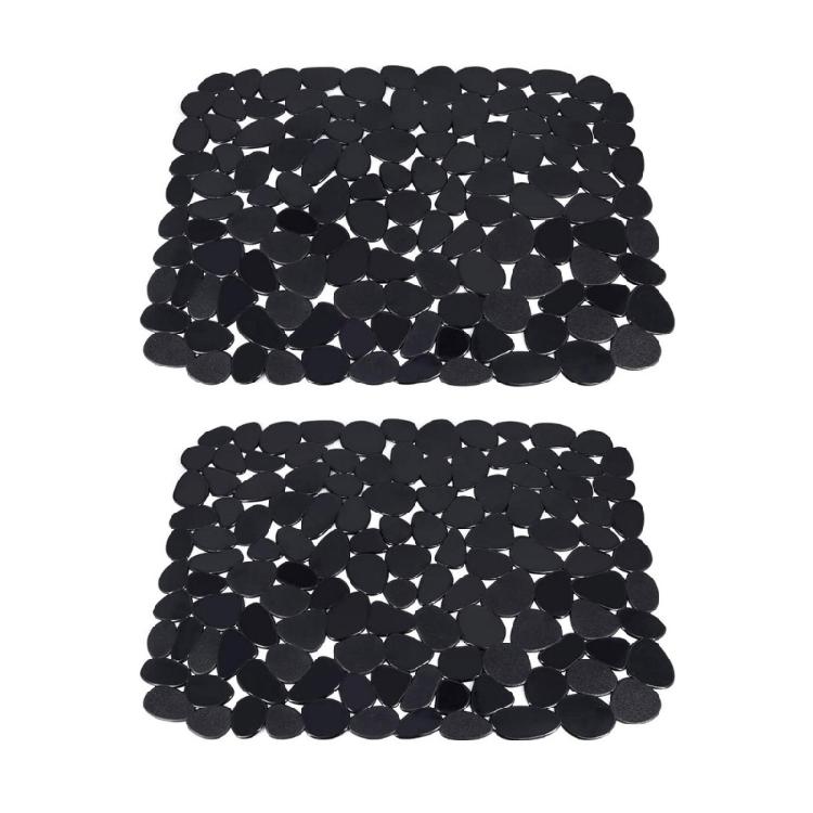 Set of 2 Home Soft Cover PVC Sink Mats Sink Net Dish Drying Mat Sink Accessories