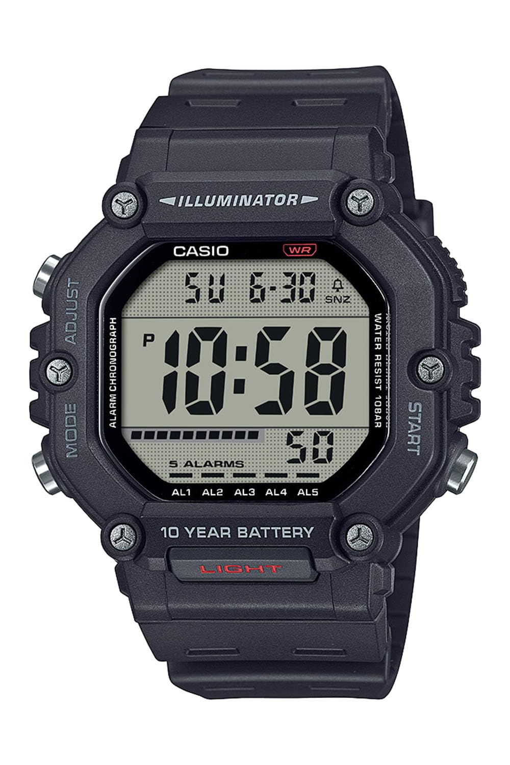 

Casio Collection Черные часы AE-1600H-1AJF Мужские чёрный
