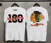 Chicago 1Blackhawk 100. Jubiläum Weißes T-Shirt Unisex Fan-Geschenk S-5XL Unisex T-Shirt