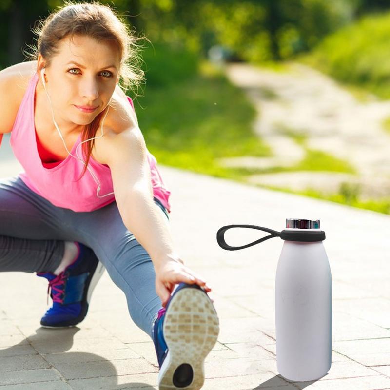 Silicone Bottle Holder Silicone Bottle Strap Buckle Safe And Odorless Bottle Carrying Accessory For Camping Hiking Traveling