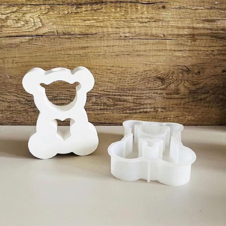 Rabbits Bear Epoxy Resin Molds for Hydroponic Plant, Flower Holders, Plant Propagation Station, Silicone Vase Molds