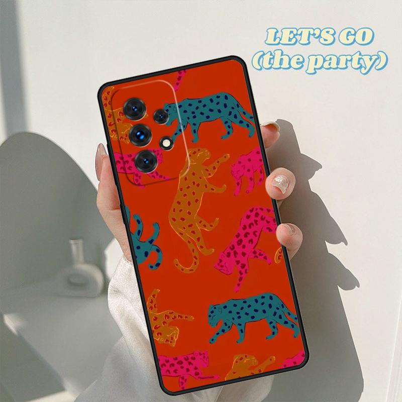 Cheetah Panther phone case For Samsung Galaxy A42 A31 A40 A51 A71 A32 A80 A91 A52 A72 A73 A20e A21S A50 A70 A11 A12 Cover