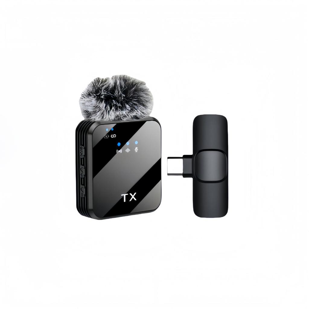 Wireless Lapel Microphone F12F13: Three-in-One Noise-Reducing Mic for Outdoor Live Broadcasts.