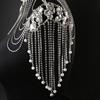High Quality New Fashion Chain Tassel Style Bridal Silver Rhinestone Crystal Shoulder Chain for Handbags