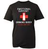 Emotional Support Drinking Buddy Tshirt Please Dont Pet Humor Drink Joke Tee