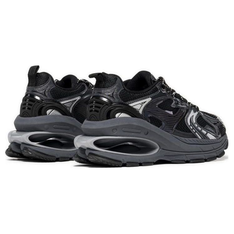 Li Ning Project C+ Comfortable Shock Absorbing Durable Low Top Sneakers Women Sneakers Black Gray AGCT134-1