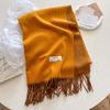 Nuova sciarpa calda in cashmere Winer per donna, moda, spessa, in tinta unita, in pashmina, scialle, foulard, donna