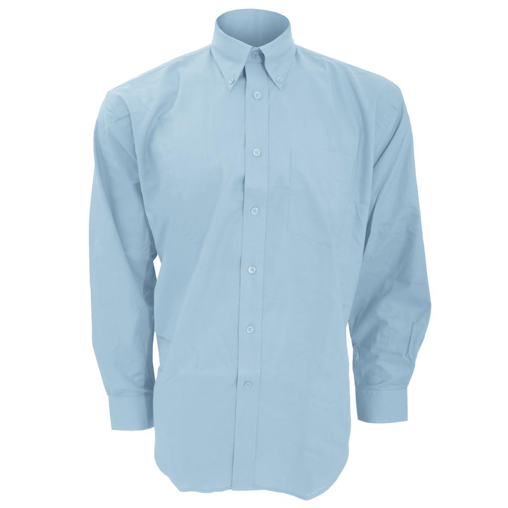 Kustom Kit Mens Workwear Oxford Long Sleeve Shirt