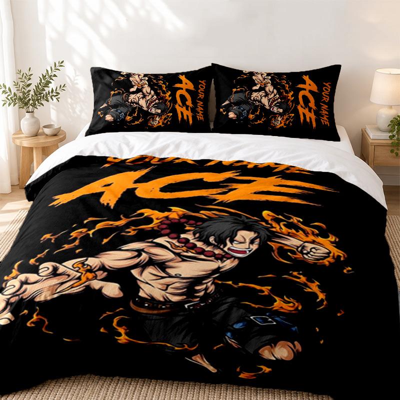 Berserk Custom Name 3pc set Perfect for bedroom use Comfortable bedding set includes a duvet cover and two pillowcases Ideal birthday or Christmas gif