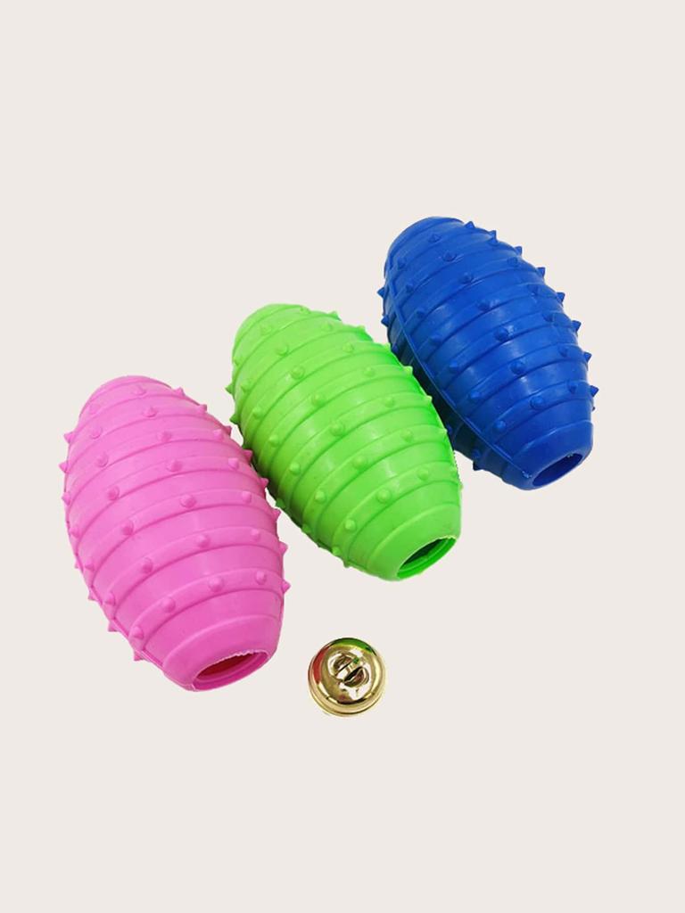 1pc Pet Small Dog Treats Rugby Ball Puppy Interactive Toy Ball Training Toy for Large Dog Chew Toy Tooth Cleaning Bite Ball