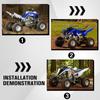 Sitzbezug Für Raptor 700 Motorradzubehör Anti-Rutsch Sitzkissenbezug Wasserdichte PVC-Schutz Für Yamaha Raptor 700