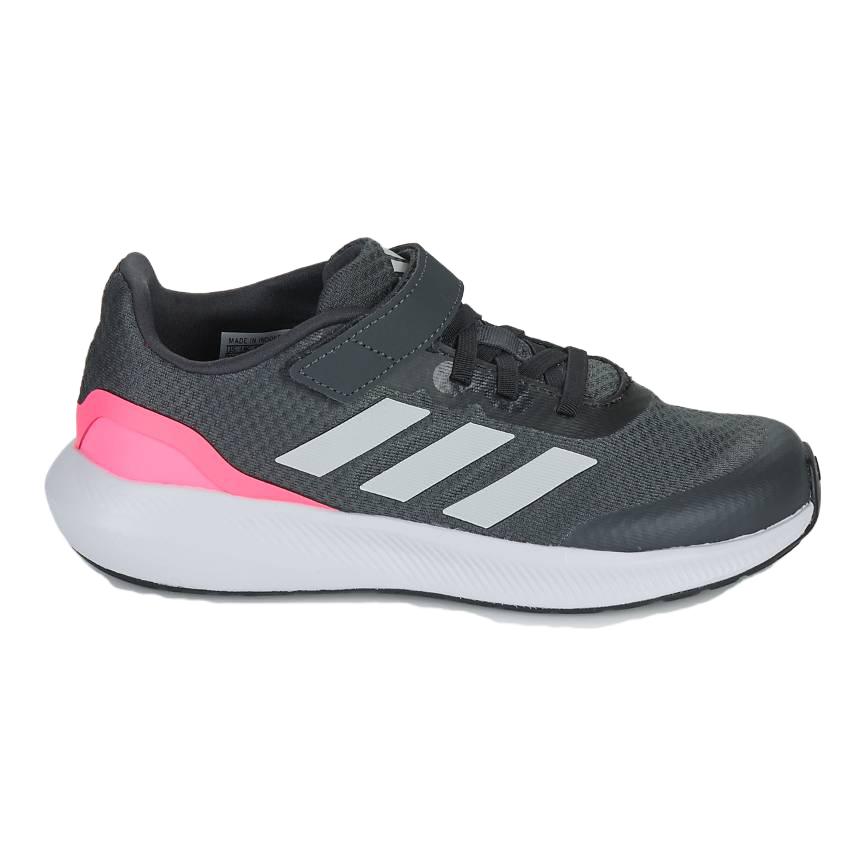 Adidas Runfalcon 3.0 Comfortable Non-Slip Shock Absorbing Running Shoes Kids Sneakers Black Pink HP5873