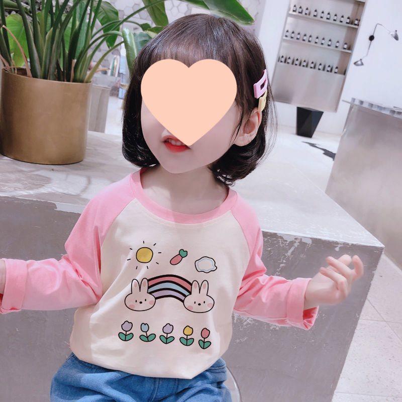 Korean Style Girls' Long-Sleeve Base Layer T-Shirt - New Autumn Trend 2025