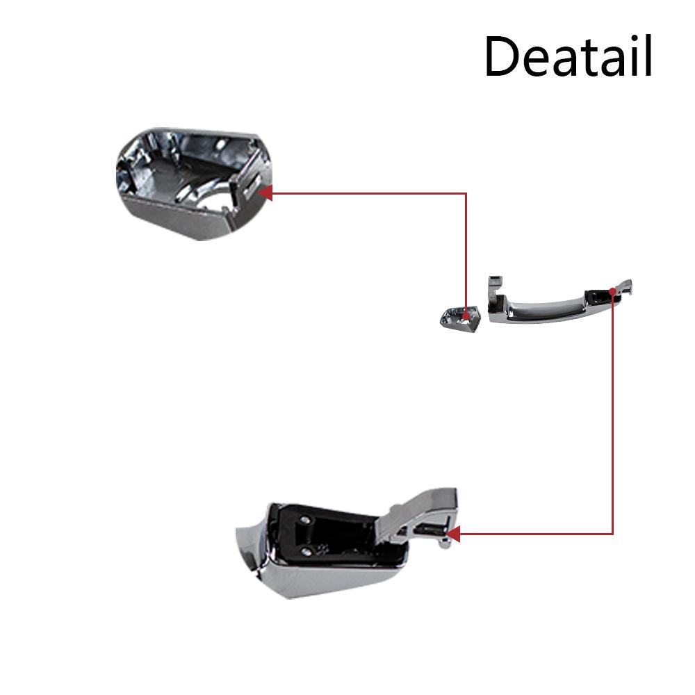 Chrom-Außengriffkappe für Vordertür und Rückseite für Chevrolet Captiva Sport Aveo Saturn