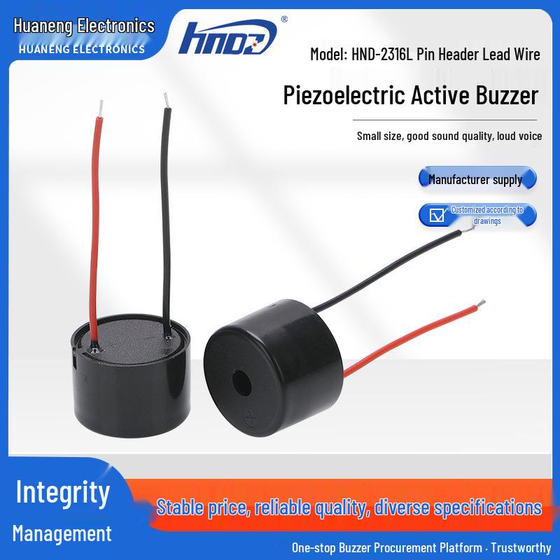 Piezoelectric HND-2316L Remote Control Buzzer Sounder 16mm