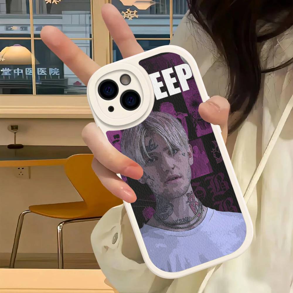 

Singer Rapper L-Lil Peep Phone Case For IPhone 16 15 14 13 12 11 Pro Max Plus Leather Cover iphone 13