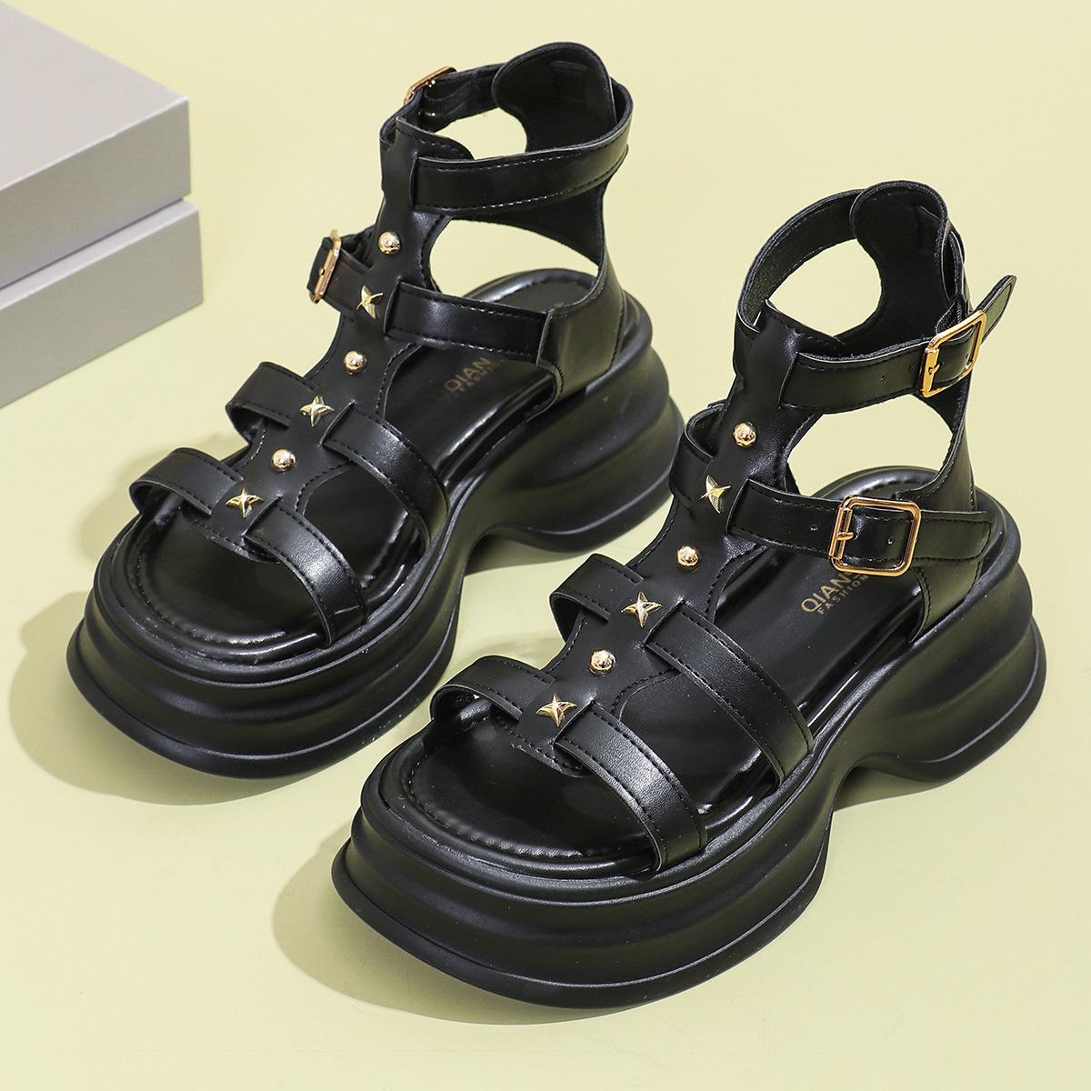 

Женские летние пляжные сандалии на большом каблуке 39 бежевый