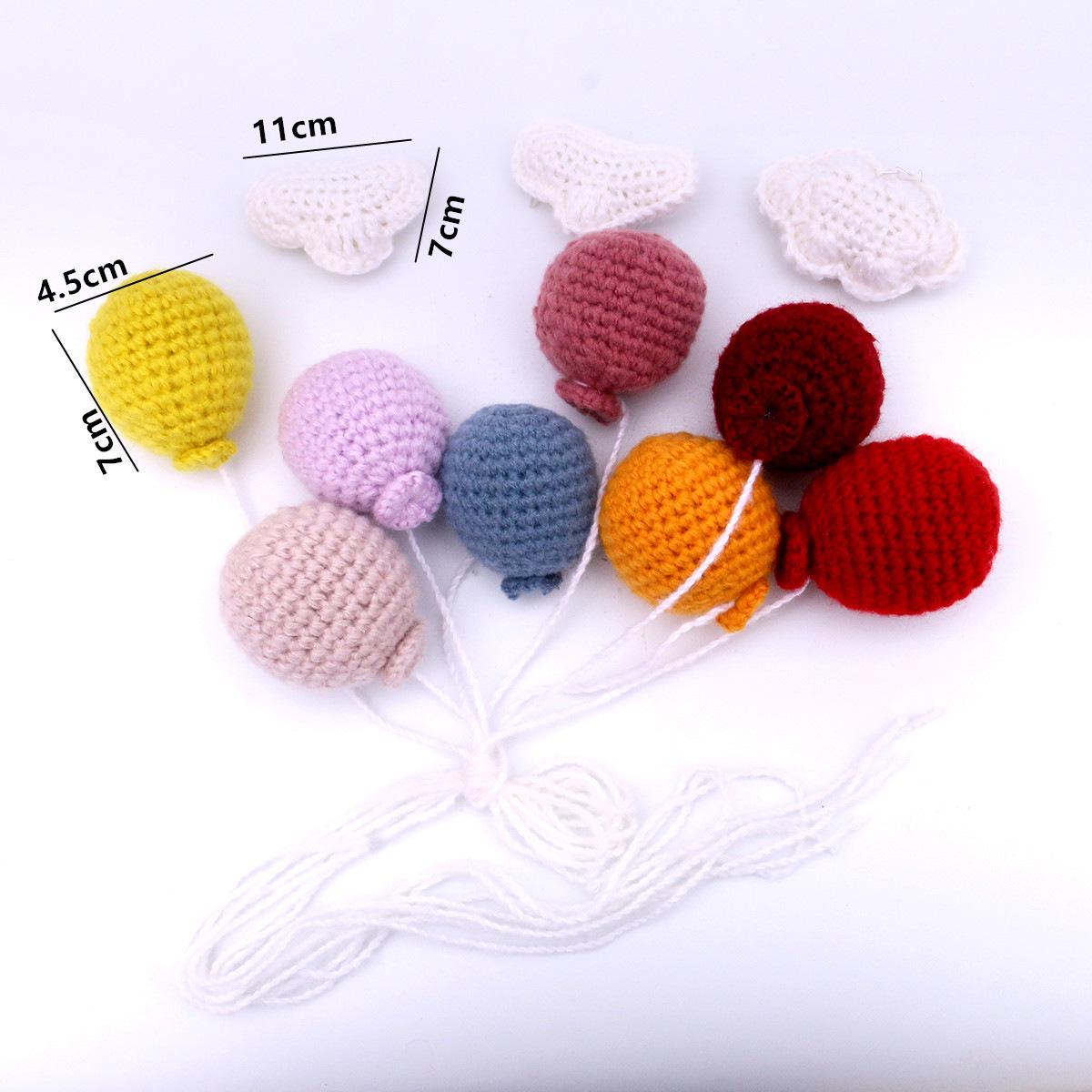Newborn Knitted Macaron Balloon Photography Props Photography Prop