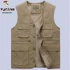 Woodpecker Men's Warm Fleece Lined Vest - Thickened Cotton Sleeveless Jacket for Autumn and Winter