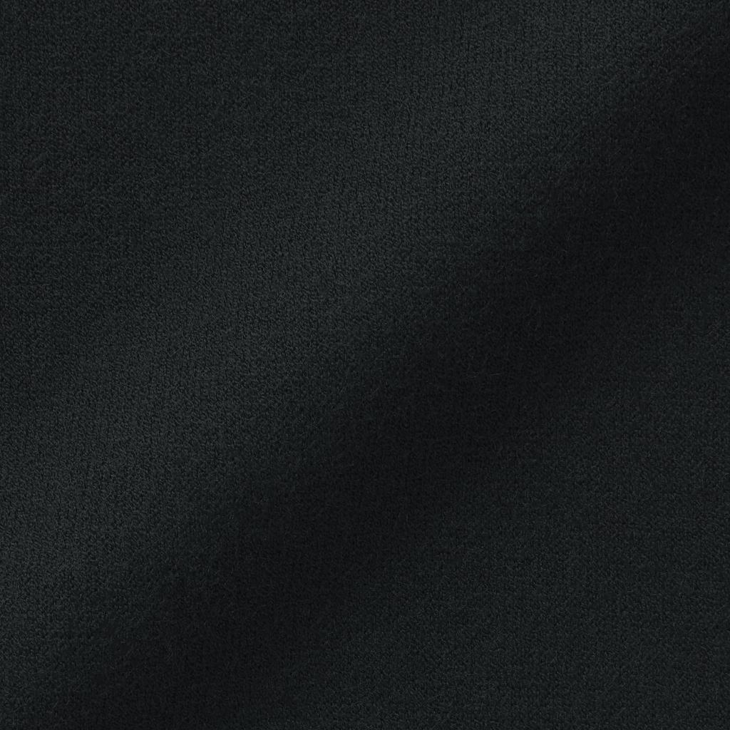 MUJI Washable Milan Rib Knit Size BA1OZA4A Women's Half-Zip Sweater, Black, L,