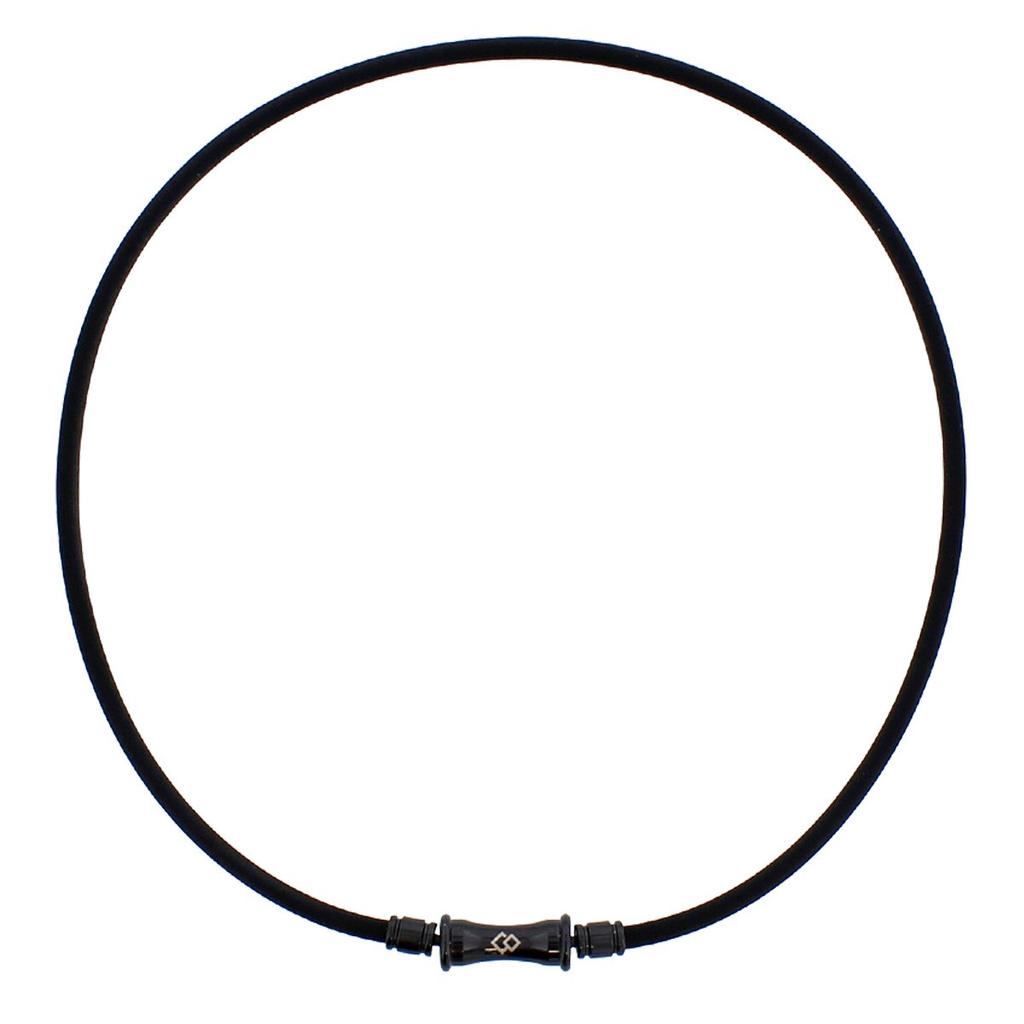 Colantotte Unisex Platinum TAO Necklace RAFFI Black X Black M (43cm)
