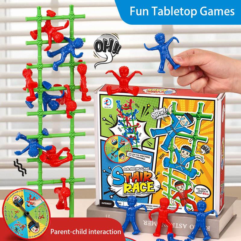 Puzzle Ladder Climbing Competition Multiplayer Interactive Competitive Stair Climbing Party Balance Games Kids Tabletop Game Toy