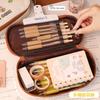Cute Animal Design Case Large Capacity Cat Dog Rabbit Bear Baby Three Kittens Pencil Case Pencil Case Pencil Holder Writing Utensils Pencil Holder Pen
