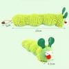 Cat Plush Toy Interactive Catnip Imitation Caterpillar Squeaky Kitten Toy Durable Bite Cat Chew Toy Accessories
